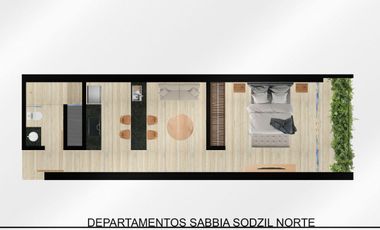 Departamento en venta Listo para entrega, Sabbia Sodzil Norte