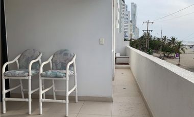 Apartamento Venta Bocagrande  frente al mar Piso Bajo