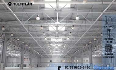 Large industrial warehouse for rent in Tultitlán