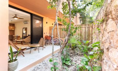 En venta, casa dúplex en planta baja ubicado en Tulum, Quintana Roo, en la Manzana 868