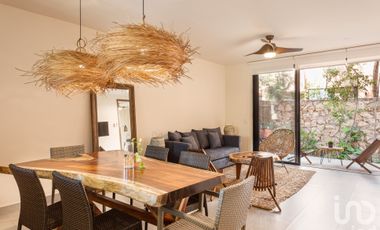 En venta, casa dúplex en planta baja ubicado en Tulum, Quintana Roo, en la Manzana 868
