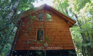 Casa refugio en Reserva Biológica Huilo Huilo