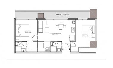 SKYLINE DEPARTAMENTO 2 DORMITORIOS VISTA  AL MAR, BARBASQUILLO MANTA