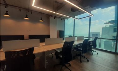 ALQUILER OFICINA AMOBLADA COSTA DEL ESTE 140M2 ESTRENAR MTTO INCLUIDO