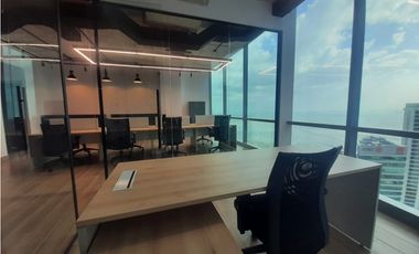 ALQUILER OFICINA AMOBLADA COSTA DEL ESTE 140M2 ESTRENAR MTTO INCLUIDO