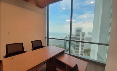 ALQUILER OFICINA AMOBLADA COSTA DEL ESTE 94 M2 FINANCIAL PARK MC