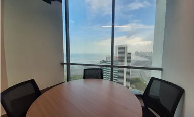 ALQUILER OFICINA AMOBLADA COSTA DEL ESTE 94 M2 FINANCIAL PARK MC