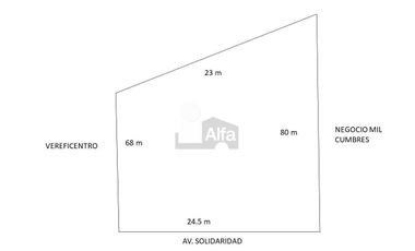 Terreno comercial en renta sobre Av. solidaridad, Irapuato, Gto.