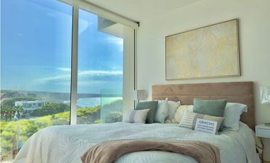 DEPARTAMENTO AMOBLADO VISTA AL MAR 3 DORMITORIOS EN TORRES ELIT, MANTA