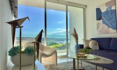 DEPARTAMENTO AMOBLADO VISTA AL MAR 3 DORMITORIOS EN TORRES ELIT, MANTA