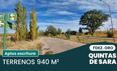Terrenos 900 m2 venta - Quintas de Sar Fdez. Oro