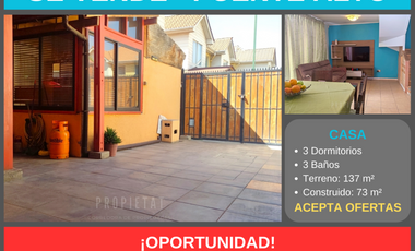 Casa en Venta en Venta Casa 3D 3B, Villa Altos del Raco, Puente Alto