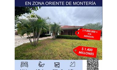 VENTA  O ARRIENDO DE CASA ESQUINERA EN ZONA ORIENTE