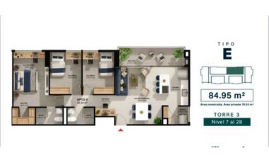 Apartamento en cesión de derechos en Sabaneta, San José