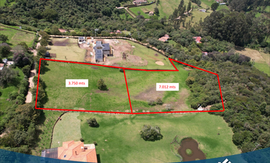 Vendo Lote de 3.750mts en Tabio Rio Frio Oriental