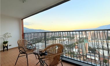 Amoblado Increíble vista piso 23 Sabaneta - Medellín