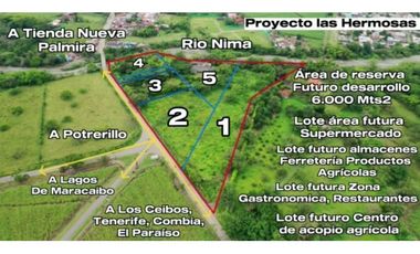 Lote terreno de 30.000 m2 en venta Tienda Nueva Tablones Palmira Valle