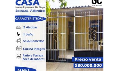 Se vende Casa / Nueva Esperanza Etapa 4, Soledad