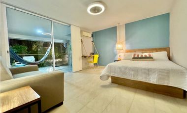Apartamento con salida la playa en bello horizonte