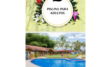 SE VENDE ESPECTACULAR CLUB HOTEL EN LA TEBAIDA, QUINDIO.