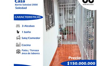 Se vende Casa / Soledad 2000, Soledad