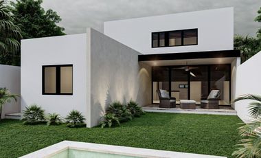 Casa en venta 2 pisos 3 recámaras con piscina en Dzitya al norte de Mérida