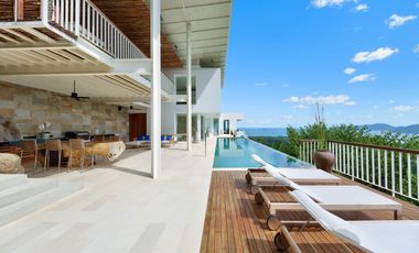 Stunning 3 Bedroom + Studio Sea View Villa in Peaceful South Samui