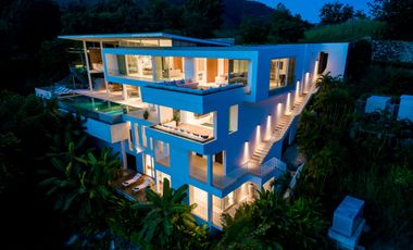 Stunning 3 Bedroom + Studio Sea View Villa in Peaceful South Samui