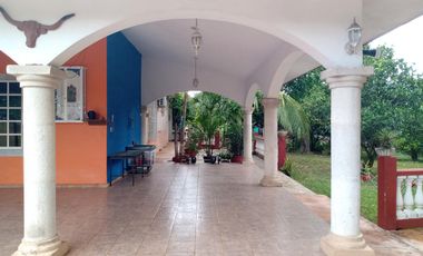 Venta residencia con amplio terreno en Sitpach Norte de  Yucatan