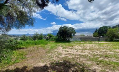 Venta de terreno a pie de calle con vista panoramica en San Marcos Tepeticpac, Tlaxcala