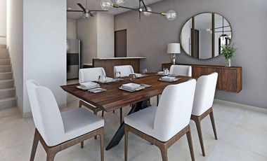 Casa de 3 recámaras dentro de privada con amenidades en venta en Conkal, Norte de Mérida