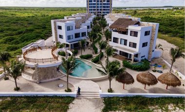 Casa en venta playa frente al mar Telchac Puerto, Yucatán