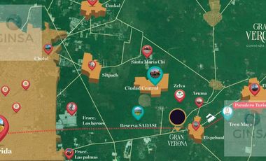 GRAN VERONA || EXCELENTES LOTES EN MEGA PRIVADA RESIDENCIAL, AL NOR-ORIENTE DE LA CIUDAD DE MÉRIDA, SOBRE CARR. A TIXKOKOB EN TIXPEHUAL