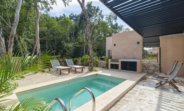 CASA EN VENTA DE 2 HABITACIONES EN TULUM QROO. LB 243