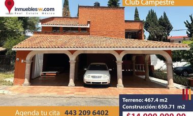CASA EN VENTA EN CLUB CAMPESTRE, MORELIA 8569