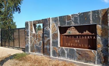 Parcela en Venta en fundo reserva de topocalma, litueche