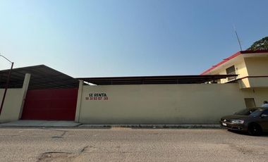 NAVE EN VENTA CON PATIO DE MANIOBRAS-OFICINA-BODEGA - TEAPA TABASCO