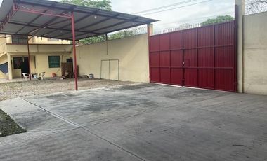 NAVE EN VENTA CON PATIO DE MANIOBRAS-OFICINA-BODEGA - TEAPA TABASCO