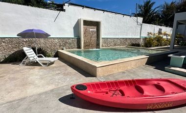 Casa en Chicxulub Puerto de un piso y a dos calles de la playa