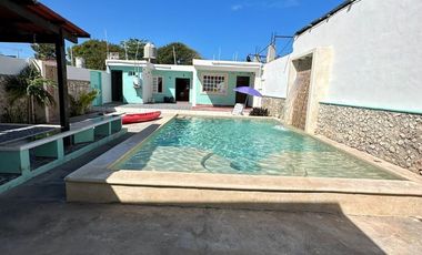 Casa en Chicxulub Puerto de un piso y a dos calles de la playa