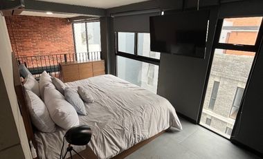 LOFT DOBLE ALTURA AMUEBLADO EN RENTA EN COL. AMERICANA GUADALAJARA