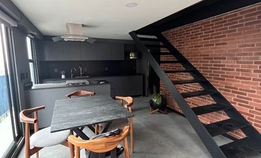 LOFT DOBLE ALTURA AMUEBLADO EN RENTA EN COL. AMERICANA GUADALAJARA