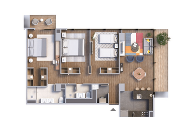 DEPARTAMENTO 3R EN PREVENTA  EN NUEVA PROVIDENCIA