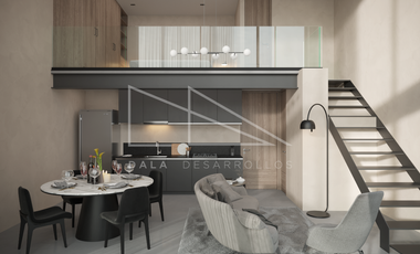 LOFT DOBLE ALTURA CON AMPLIA TERRAZA EN PREVENTA EN COL. AMERICANA GUADALAJARA