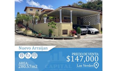 CASA ESQUINA EN LAS VERDES DE NUEVO ARRAIJAN