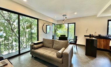 Increíble departamento amueblado en renta en Roma Sur.