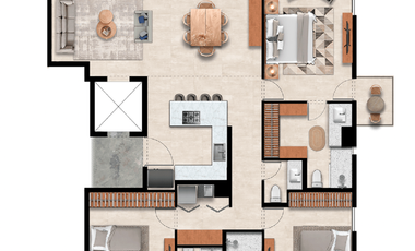 Departamento en Venta en Torre Opera, Zona Andares, Zapopan, Jalisco.