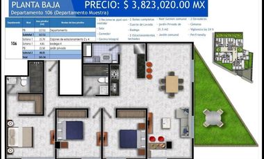 Departamento en VENTA en Planta Baja, Las Colonias Atizapán.