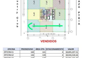 OFICINA EN VENTA EN TORRE C&C EN COUNTRY CLUB, AV. AMÉRICAS