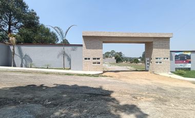 Lotes en venta dentro de fraccionamiento cerrado en Acuitlapilco, Tlaxcala.